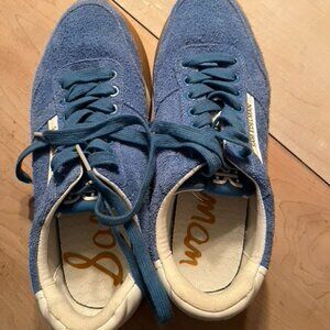 Sam Edelman Layla Sneakers Blue Suede